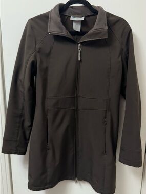 Free Country Dark Brown Long Zip Jacket. smoke free home. Like new.